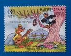 Maldives pz the fox and the crow , fabels, Verzenden, Gestempeld