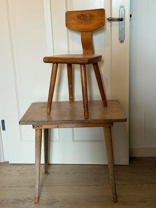 Vintage peuterstoeltje hout peuter stoeltje, Kinderen en Baby's, Kinderkamer | Tafels en Stoelen, Gebruikt, Stoel(en), Ophalen