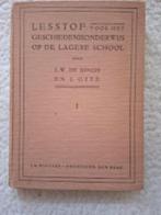 De Jongh, Otte - Lesstof van geschiedenis op lagere school, Ophalen of Verzenden, Gelezen, De Jongh, Otte