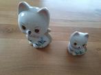 2 poezen spaarpotten, Verzamelen, Ophalen of Verzenden, Nieuw, Steen, Aardewerk of Keramiek, Dier