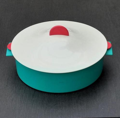Vintage Tupperware kunststof stomer (240226), Huis en Inrichting, Keuken | Tupperware, Zo goed als nieuw, Groen, Wit, Rood, Ophalen of Verzenden