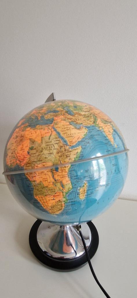 Aardbol, Huis en Inrichting, Woonaccessoires | Wereldbollen, Gebruikt, Verlicht, Ophalen