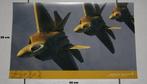 F-22 Raptor poster official zeldzaam, Verzenden, Zo goed als nieuw, Overige typen