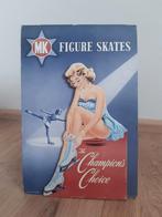 MK figure skates reclamebord antiek, Ophalen of Verzenden, Zo goed als nieuw, Reclamebord