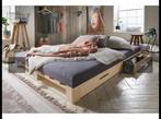 Pallet bed 1,40, Huis en Inrichting, Slaapkamer | Bedden, Ophalen, Tweepersoons, 140 cm, Zo goed als nieuw