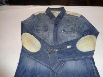 McGREGOR blauw spijkeroverhemd met elleboogstukken beschikbaar voor biedingen