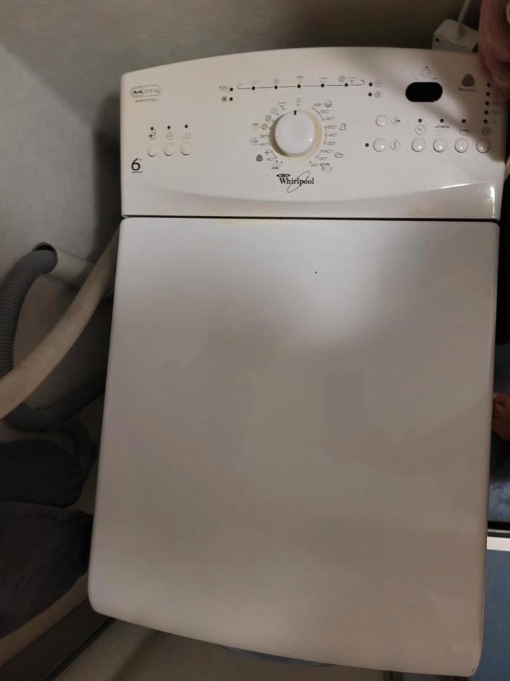 Whirlpool Bovenlader Wasmachine AWE 6730, Witgoed en Apparatuur, Wasdrogers, Zo goed als nieuw, 85 tot 90 cm, Ophalen