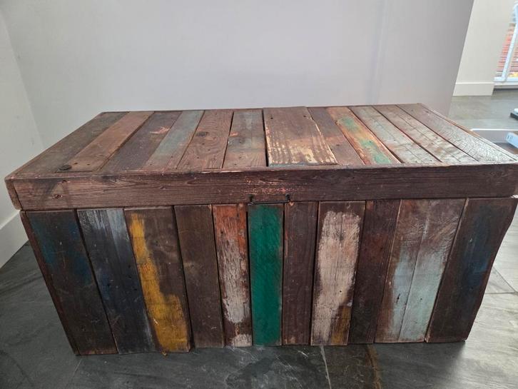 Opbergkist van Hout, Huis en Inrichting, Woonaccessoires | Kisten, Gebruikt, Minder dan 50 cm, 50 tot 75 cm, 100 tot 150 cm, Overige houtsoorten