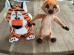 Twee safari-knuffels., Kinderen en Baby's, Speelgoed | Knuffels en Pluche, Ophalen of Verzenden, Zo goed als nieuw, Overige typen