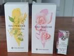 Miniatuur Parfum en 2 flesjes Eau Fraiche van Yves Rocher, Ophalen of Verzenden, Zo goed als nieuw