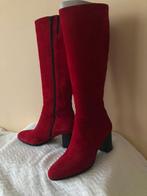 ZGAN rode suede laarzen m39, Kleding | Dames, Hoge laarzen, Ophalen of Verzenden, Rood, Onbekend