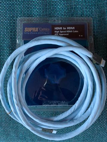 Supra HF100 MkIII HDMI kabel 4m 400 cm topkabel zgan in box beschikbaar voor biedingen