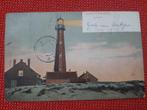 oude kaart Scheveningen, Vuurtoren, 1904, Ophalen of Verzenden, Voor 1920, Gelopen, Zuid-Holland