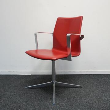 Four Design FourCast XL Conferentiestoel | Rood | Leer beschikbaar voor biedingen