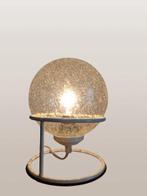 Vintage Bubbleglas Spiraallamp Jaren 70, Huis en Inrichting, Lampen | Tafellampen, Gebruikt, Vintage, Ophalen of Verzenden, Glas