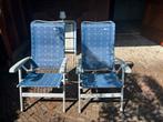 2 dukdalf stoelen en voetenbankjes. Chacha model, Caravans en Kamperen, Kampeermeubelen, Ophalen, Zo goed als nieuw, Campingstoel