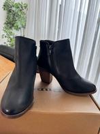 Original Dune Ankle Boots Zwart Leer - Maat 36, Ophalen of Verzenden, Zo goed als nieuw, Zwart, Lage of Enkellaarzen