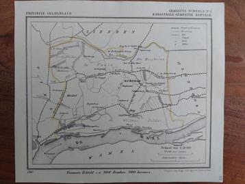 58 / Echteld Medel Ooij De Waal Litho uit 1867 van J. Kuyper beschikbaar voor biedingen