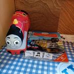 Rode Thomas de trein knuffel 35 cm + meelees boek, Ophalen of Verzenden