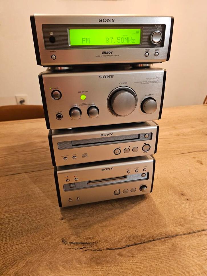 Sony Mini Stereo Set - CD & Minidisc, Audio, Tv en Foto, Stereo-sets, Gebruikt, Cd-speler, Tuner of Radio, Sony, Microset, Ophalen of Verzenden