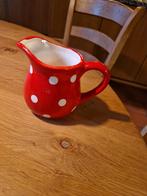VROLIJK MELKKANNETJE 🍄 ROOD MET WITTE STIPPEN POLKADOT, Ophalen of Verzenden, Zo goed als nieuw, Overige stijlen, Overige typen
