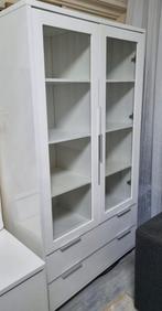 Kast met glazen deuren en lades, Huis en Inrichting, Kasten | Boekenkasten, Ophalen