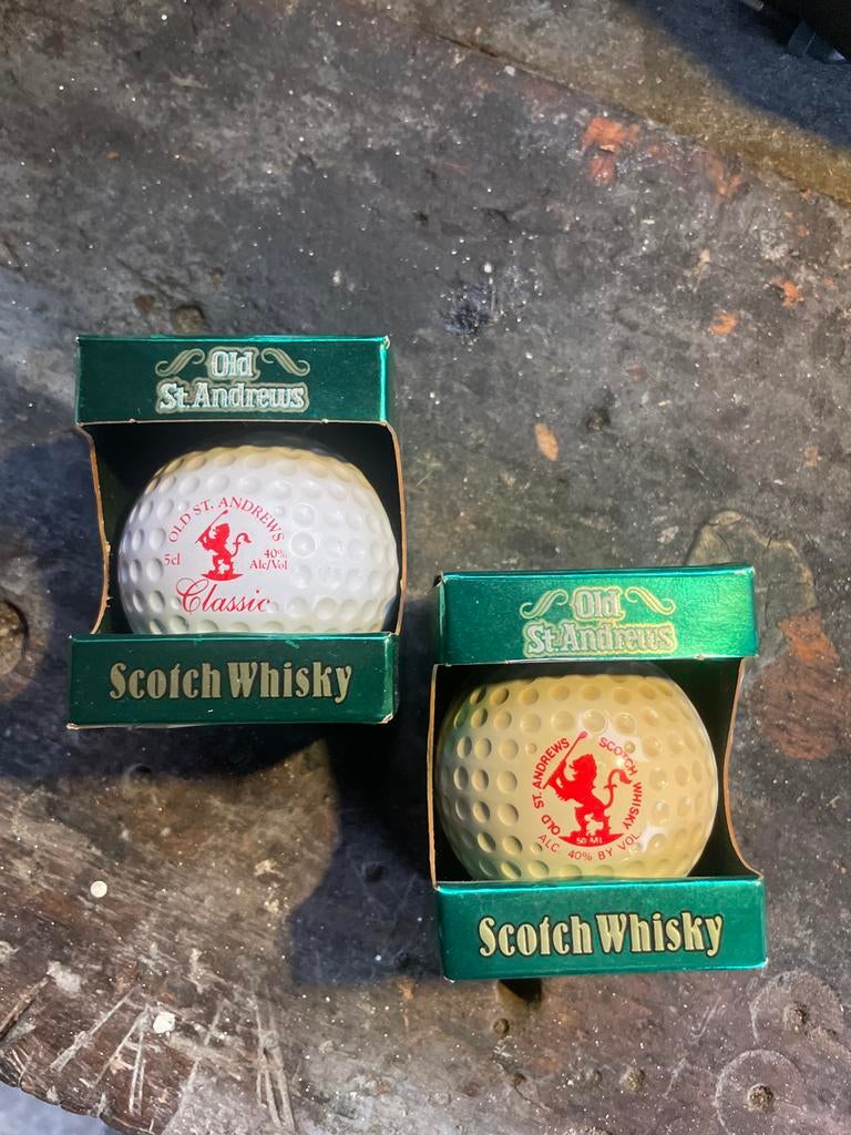 Old St Andrews Scotch Whisky Golfballen, Verzamelen, Biermerken, Nieuw, Flesje(s), Overige merken, Ophalen of Verzenden