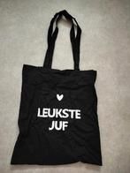 Katoenen tas "leukste juf", Ophalen of Verzenden, Nieuw, Zwart, Overige merken