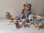 Set kerst beren verzameling blauw (polystone), Diversen, Kerst, Ophalen, Zo goed als nieuw