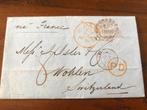 047 UK 1856 > ZWITSERLAND veel stempels, Postzegels en Munten, Brieven en Enveloppen | Buitenland, Ophalen of Verzenden, Envelop