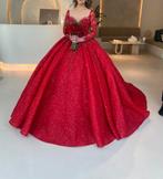 Henna Jurk ( henna jurk ) ( verlovingsjurk ), Zo goed als nieuw, Viento bridal, Rood, Bruidsmeisjeskleding