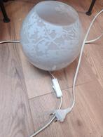 Lampje met bloemen schaduw, Ophalen, Gebruikt, Glas, Modern