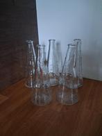 5 glazen flesjes van Emna Dafnas  ikea, Ophalen of Verzenden, Overige kleuren, Glas, Minder dan 50 cm