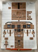 Cockpit poster Boeing 747 -8 Lufthansa training, Ophalen of Verzenden, Zo goed als nieuw, Overige typen
