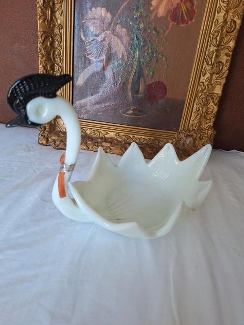 Vintage zwaan glas, Antiek en Kunst, Antiek | Schalen, Ophalen of Verzenden