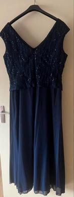 Blauwe gala jurk maat 46-48, Kleding | Dames, Jurken, Blauw, Maat 46/48 (XL) of groter, Ophalen of Verzenden, Zo goed als nieuw