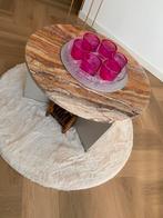 Marmeren tafel 60x37 cm, Huis en Inrichting, Tafels | Salontafels, Zo goed als nieuw, Minder dan 50 cm, Rechthoekig, 50 tot 100 cm