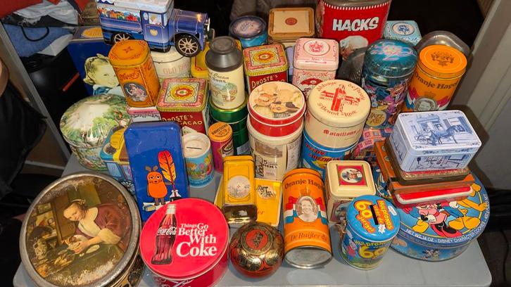 Oude Blikken & Spaarpotjes - Vintage Collectie, Verzamelen, Blikken, Gebruikt, Overige, Overige merken, Ophalen