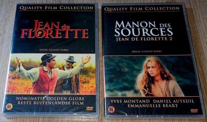 Jean de Florette & Manon des Sources DVDs - nieuw, Cd's en Dvd's, Dvd's | Documentaire en Educatief, Nieuw in verpakking, Oorlog of Misdaad