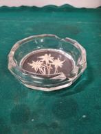 asbak van glas met ingelegde bloemen vipiteno, Ophalen of Verzenden, 'T Olde Gre-j, Info@toldegrej.nl, Endepoelstraat 20f Didam