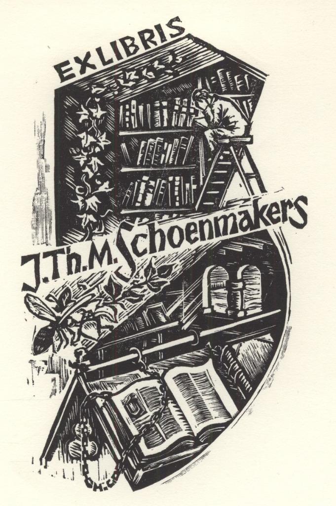 0571 Ex Libris Nederland : Harry Corvers, 1972, Antiek en Kunst, Kunst | Etsen en Gravures, Verzenden