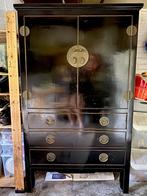 Chinese servies/ linnenkast, Huis en Inrichting, Kasten | Buffetkasten, Ophalen, Gebruikt, 100 tot 150 cm, Vintage