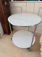 Vintage IKEA strind trolly, Huis en Inrichting, Tafels | Bijzettafels, Ophalen, Zo goed als nieuw, Glas, 60 cm of meer