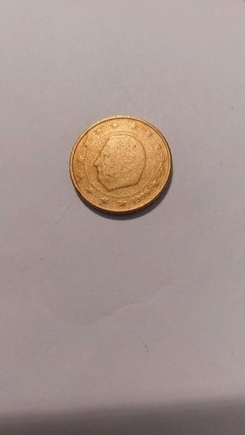 Zeldzame Belgische 1999 Muntfout 50€cent koning Albert  beschikbaar voor biedingen