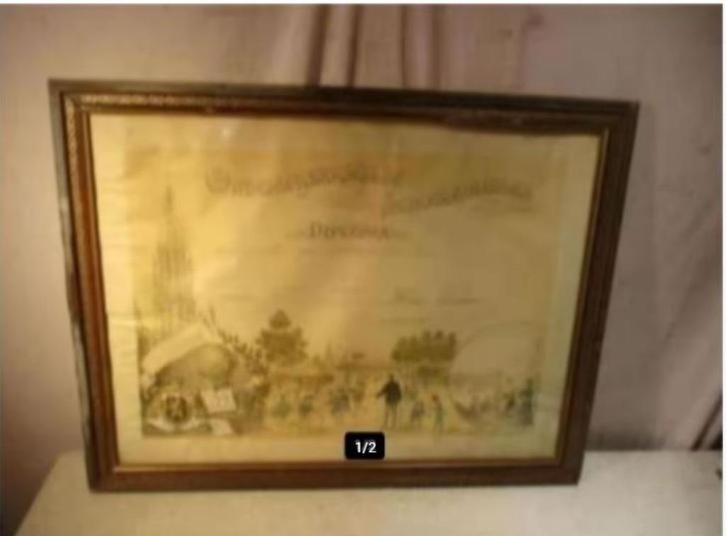 Oud Diploma van 1907 - Onderwijzersgilde Schoolkolonies, Antiek en Kunst, Curiosa en Brocante, Ophalen of Verzenden
