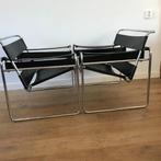 2 Knoll International Wassily B3 chair Marcel Breuer Vintage, Ophalen, Leer, Zo goed als nieuw, Nvt