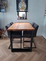 Hoge eettafel met stoelen, Huis en Inrichting, Ophalen, Zo goed als nieuw