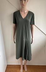 Ladress travelstof lange jurk maat XL 42 groen khaki, Kleding | Dames, Jurken, Maat 38/40 (M), Ophalen of Verzenden, Zo goed als nieuw