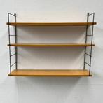 Vintage wandrek zwart draadstaal, licht hout 3 planken, Huis en Inrichting, Gebruikt, Onbekend, Ophalen of Verzenden, Onbekend