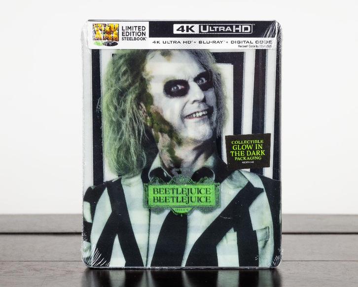 Beetlejuice Beetlejuice 4K UHD Blu-Ray STEELBOOK (US Import), Cd's en Dvd's, Blu-ray, Nieuw in verpakking, Science Fiction en Fantasy